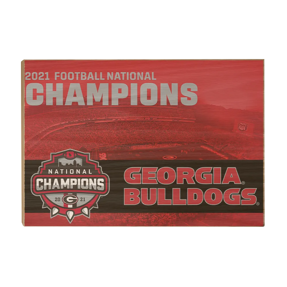 Georgia Bulldogs - 2021 National Champions Georgia Bulldogs