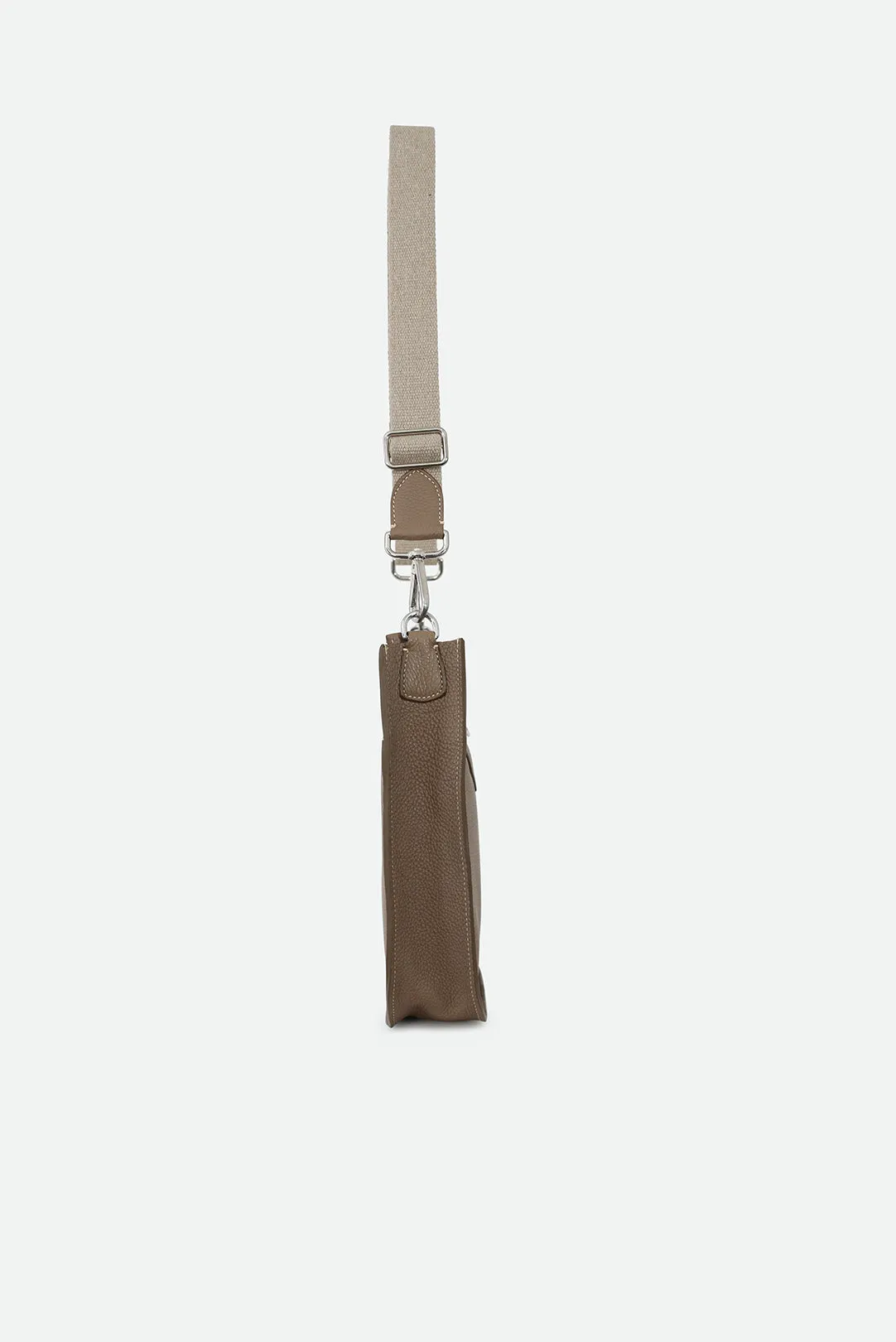 GIA ITALIAN LEATHER CROSSBODY BAG TAUPE