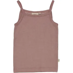 Girls Wool Singlet - dusty lilac