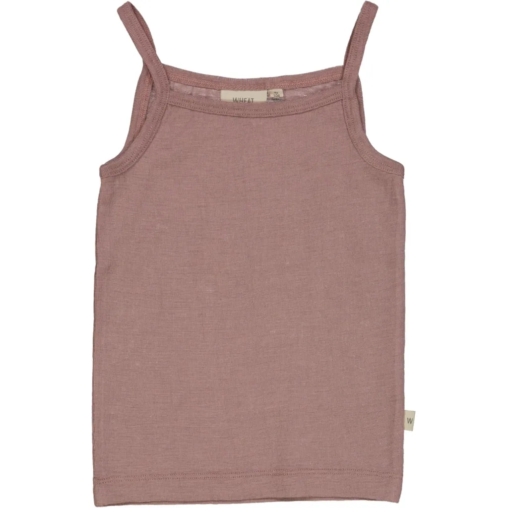 Girls Wool Singlet - dusty lilac