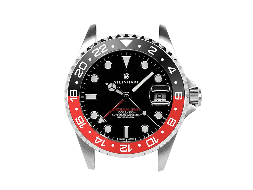 GMT Style Ceramic Bezel Insert Black/Red (Coke)