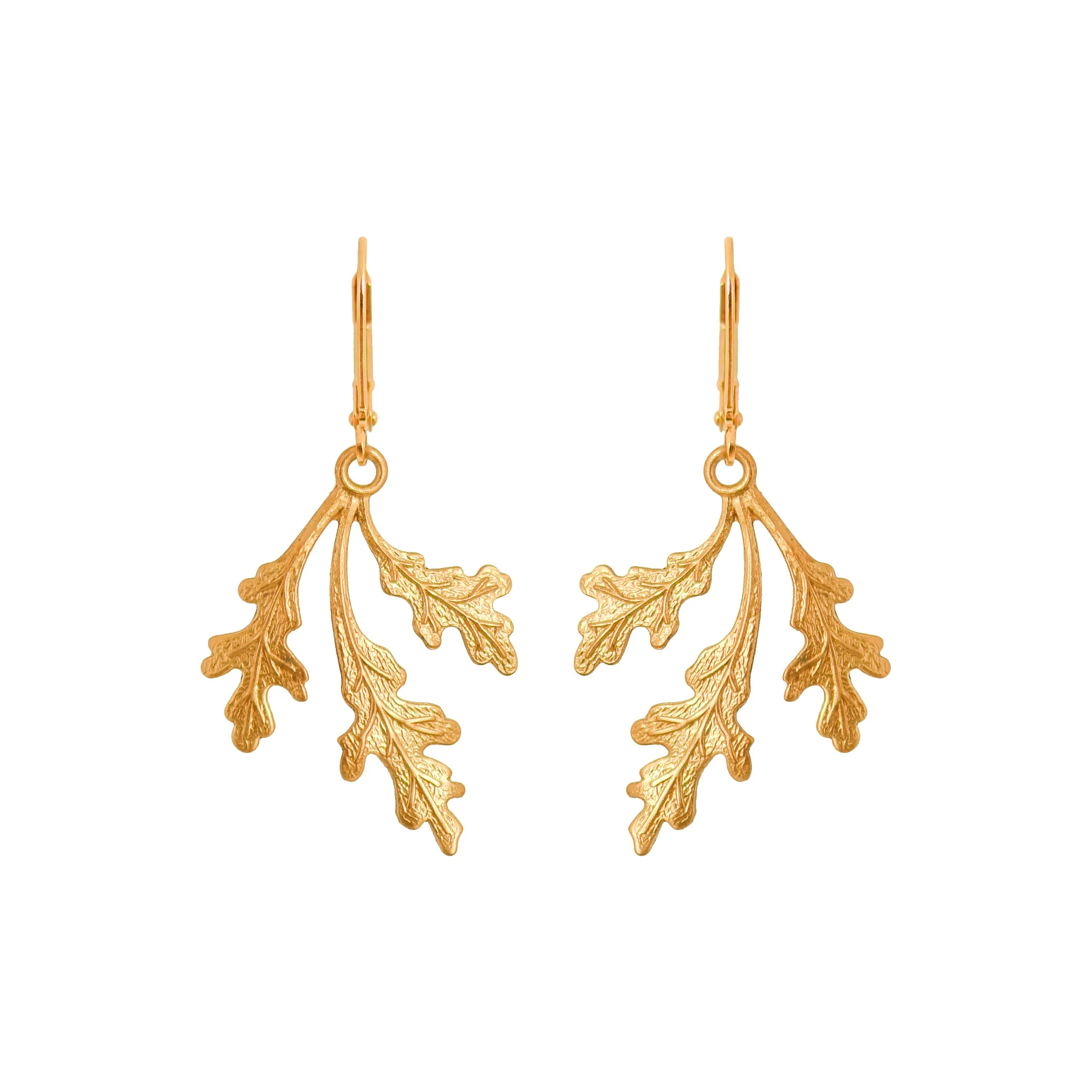 Golden Oak Earrings