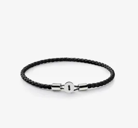 Gordon Leather Bracelet | Silver