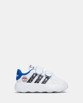 Grand Court CF Spiderman Infant White/Black/Royal Blue