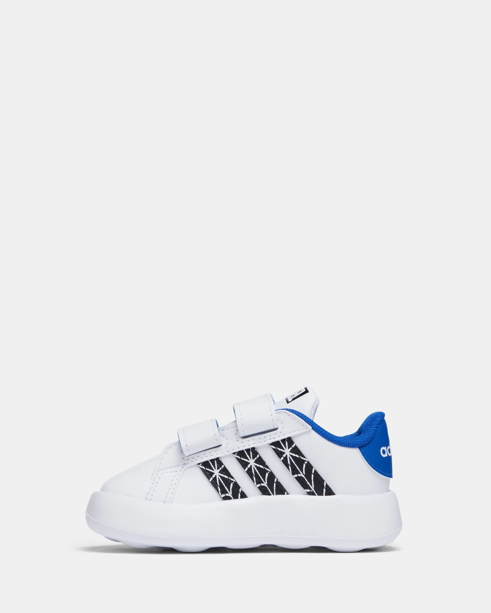 Grand Court CF Spiderman Infant White/Black/Royal Blue