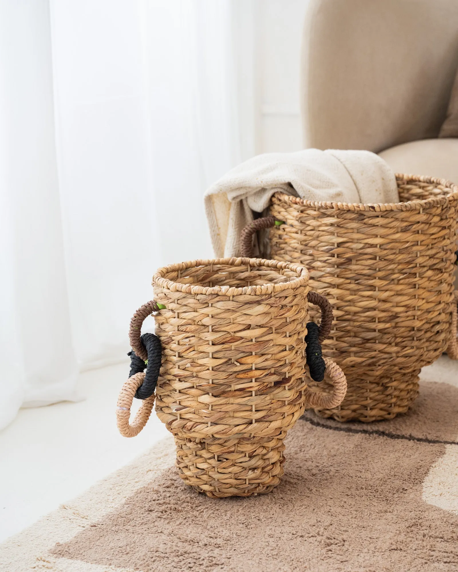 Handmade Basket Natural - SET OF 2