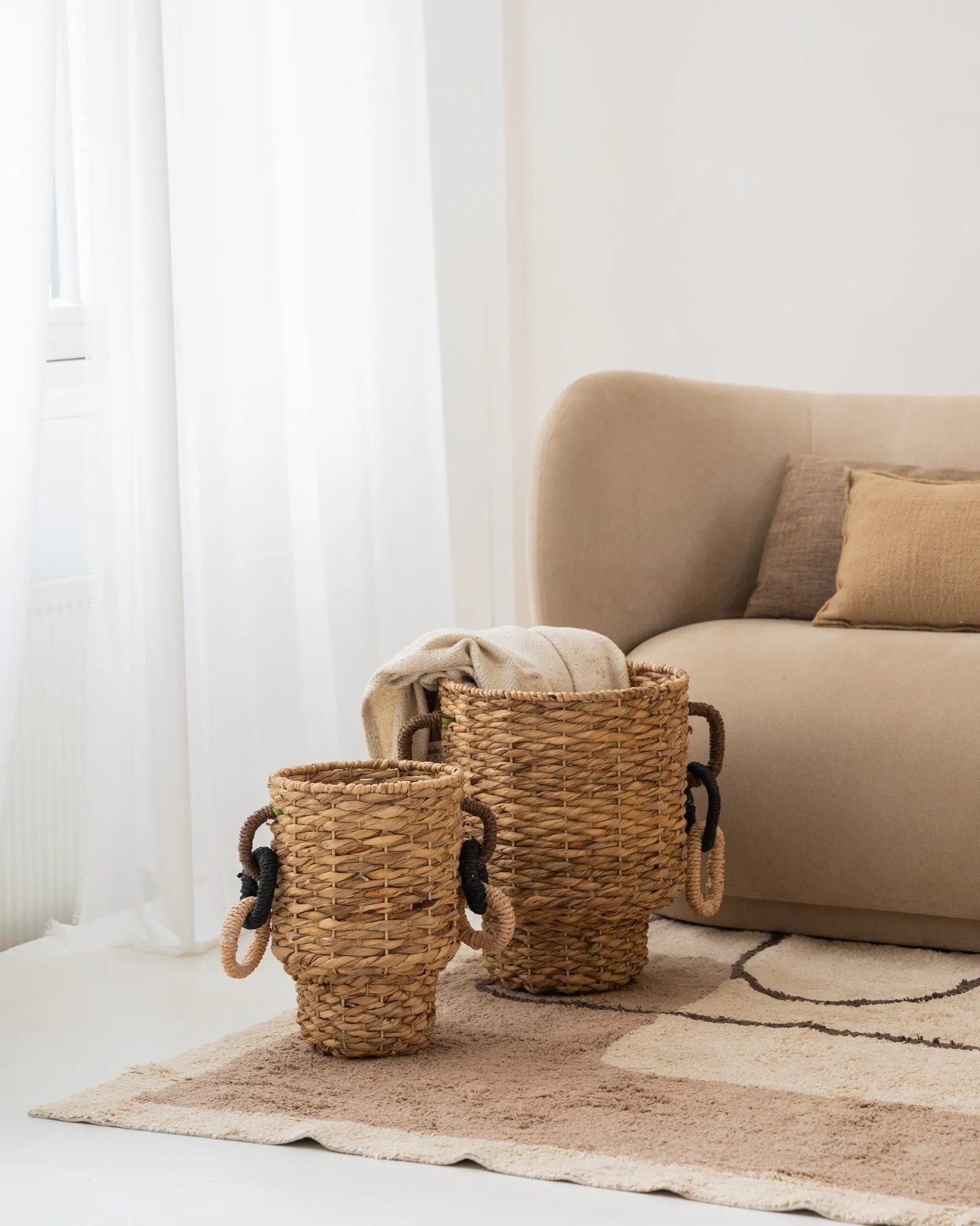 Handmade Basket Natural - SET OF 2