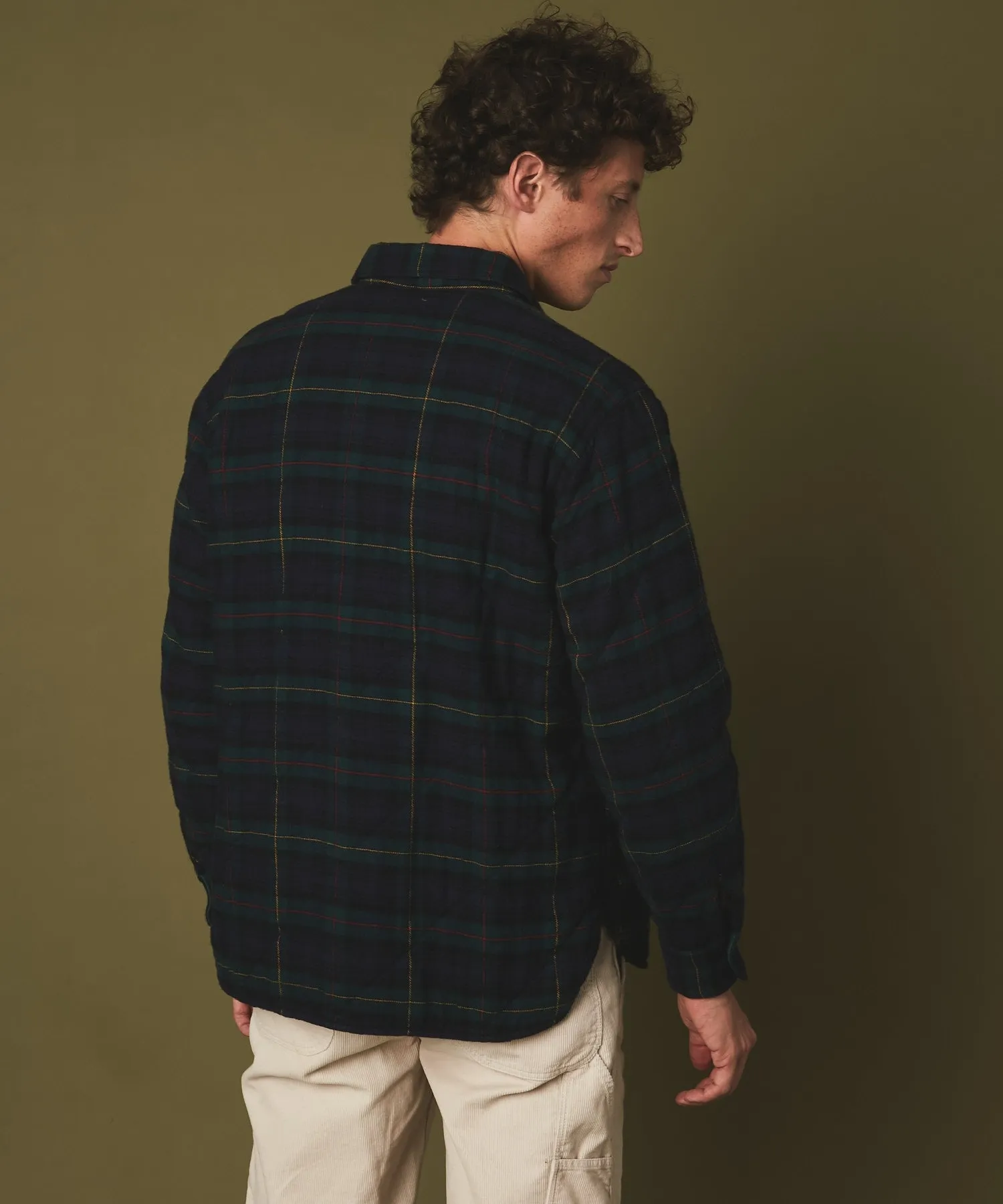 Hartford Peter Quilted Over Shirt - Tartan