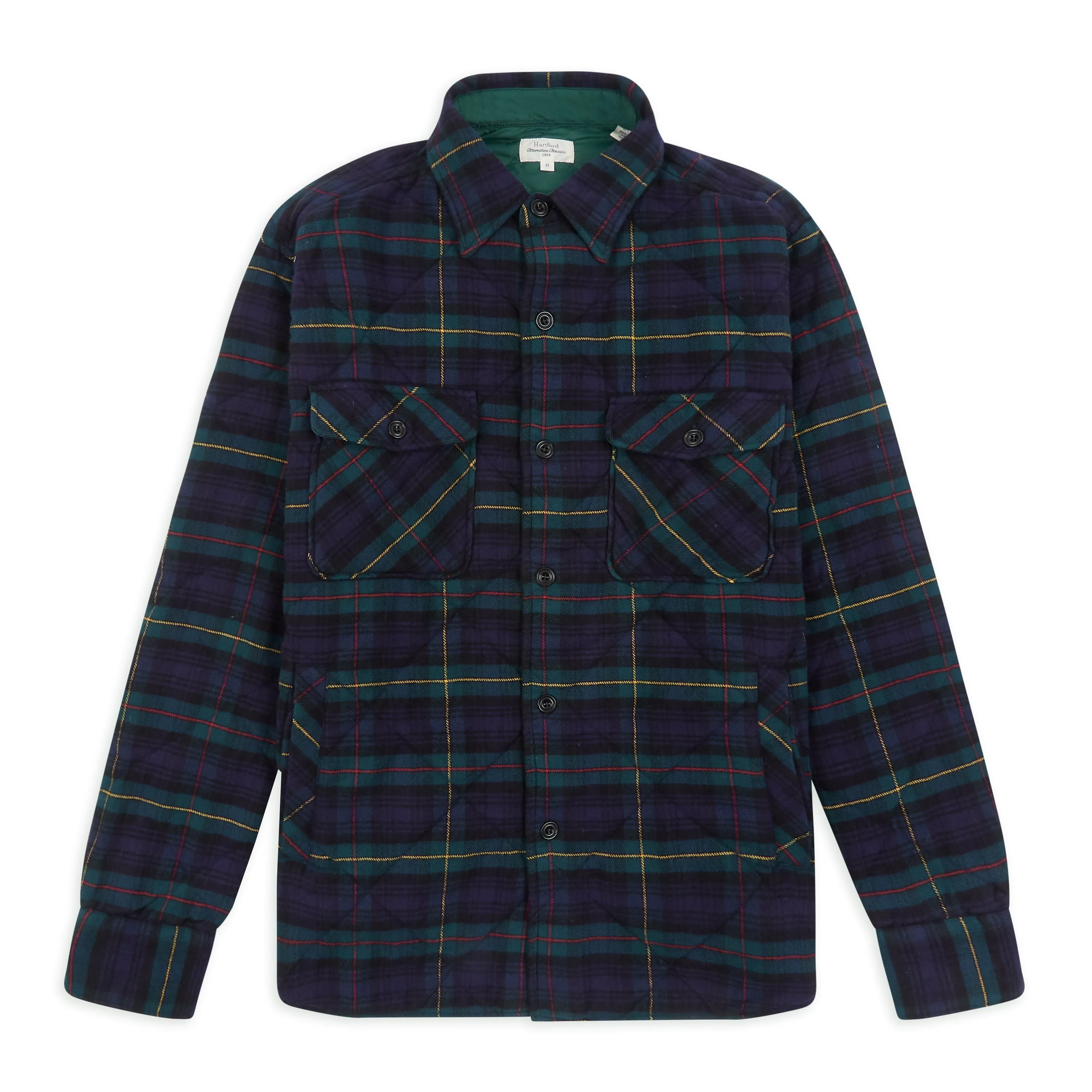 Hartford Peter Quilted Over Shirt - Tartan