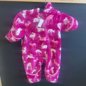 Hatley - Kids bunting fleece suit - MRSP $59: pink-infant-6-12M