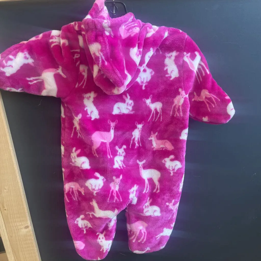 Hatley - Kids bunting fleece suit - MRSP $59: pink-infant-6-12M