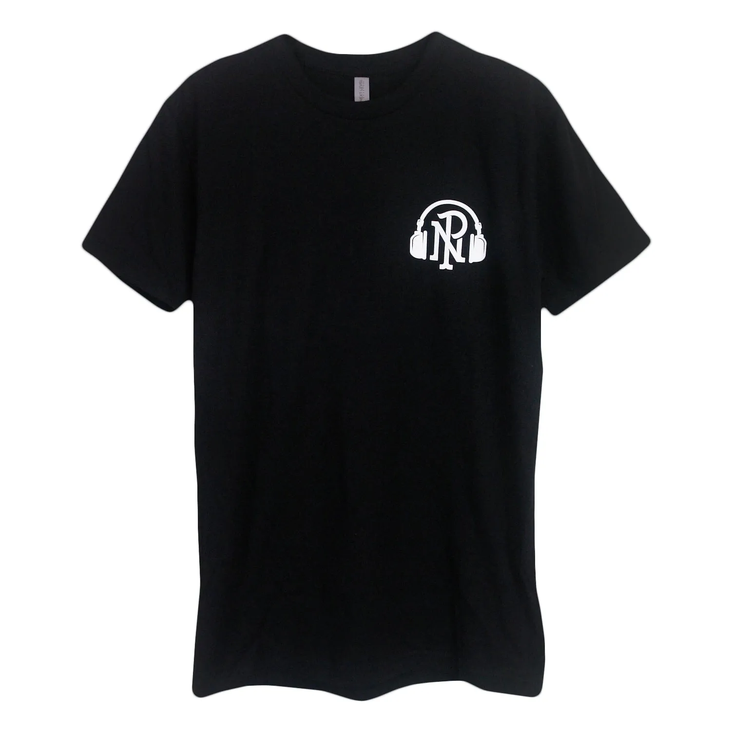 Headphones Logo Black - Tee