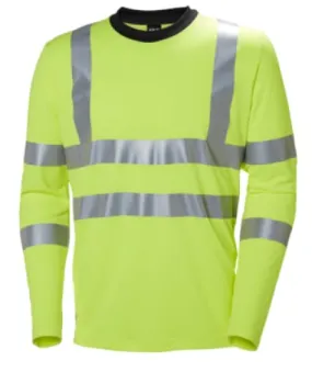 Helly Hansen Addvis Long sleeve Hi Viz Stretch Tee Shirt -79093