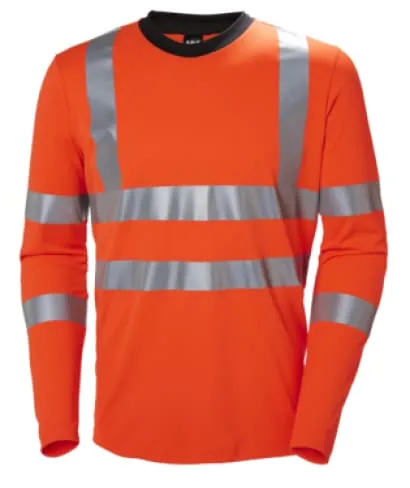 Helly Hansen Addvis Long sleeve Hi Viz Stretch Tee Shirt -79093