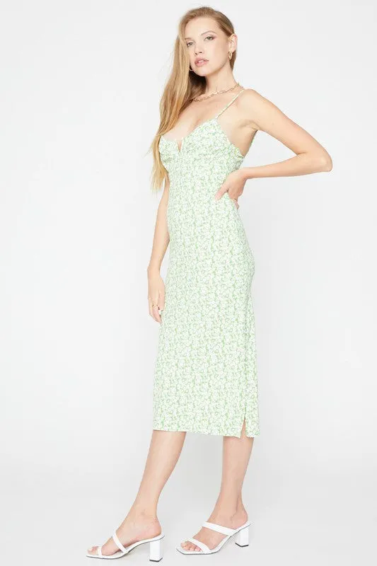 Here For It Bias Midi Dress