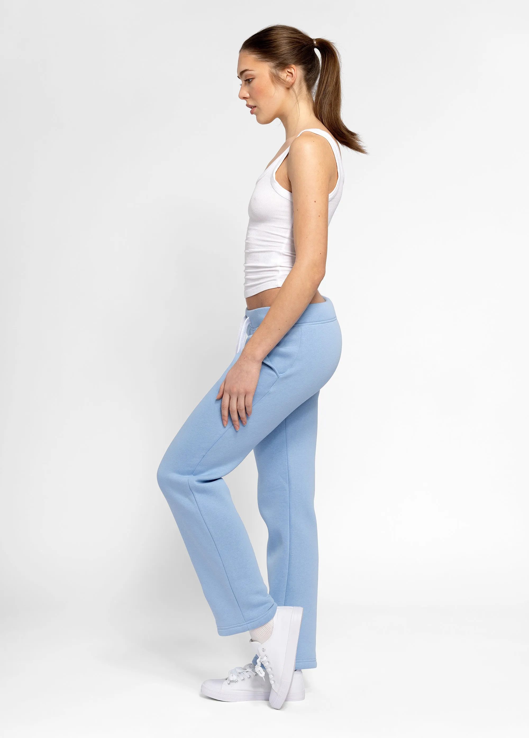 Joggebukse Jente Straight leg sky blue