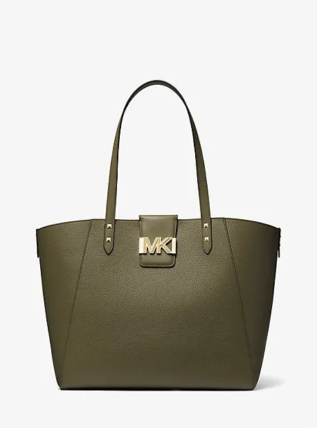 Karlie Large Pebbled Leather Tote Bag