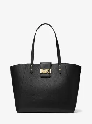 Karlie Large Pebbled Leather Tote Bag