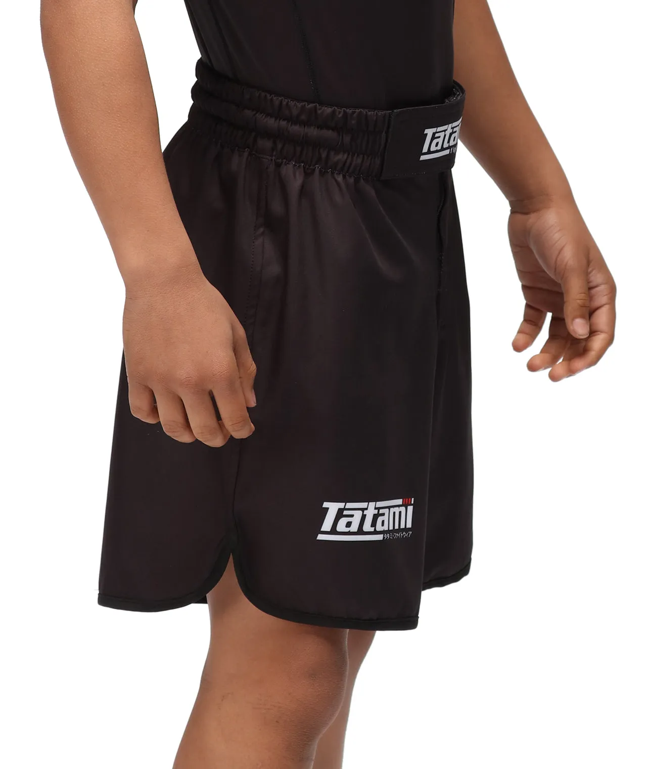 Kids Recharge Grappling Shorts - Black