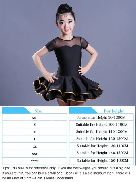 #L220 Girls Ballroom- Latin-Salsa- Rumba- Samba- Tango Dress