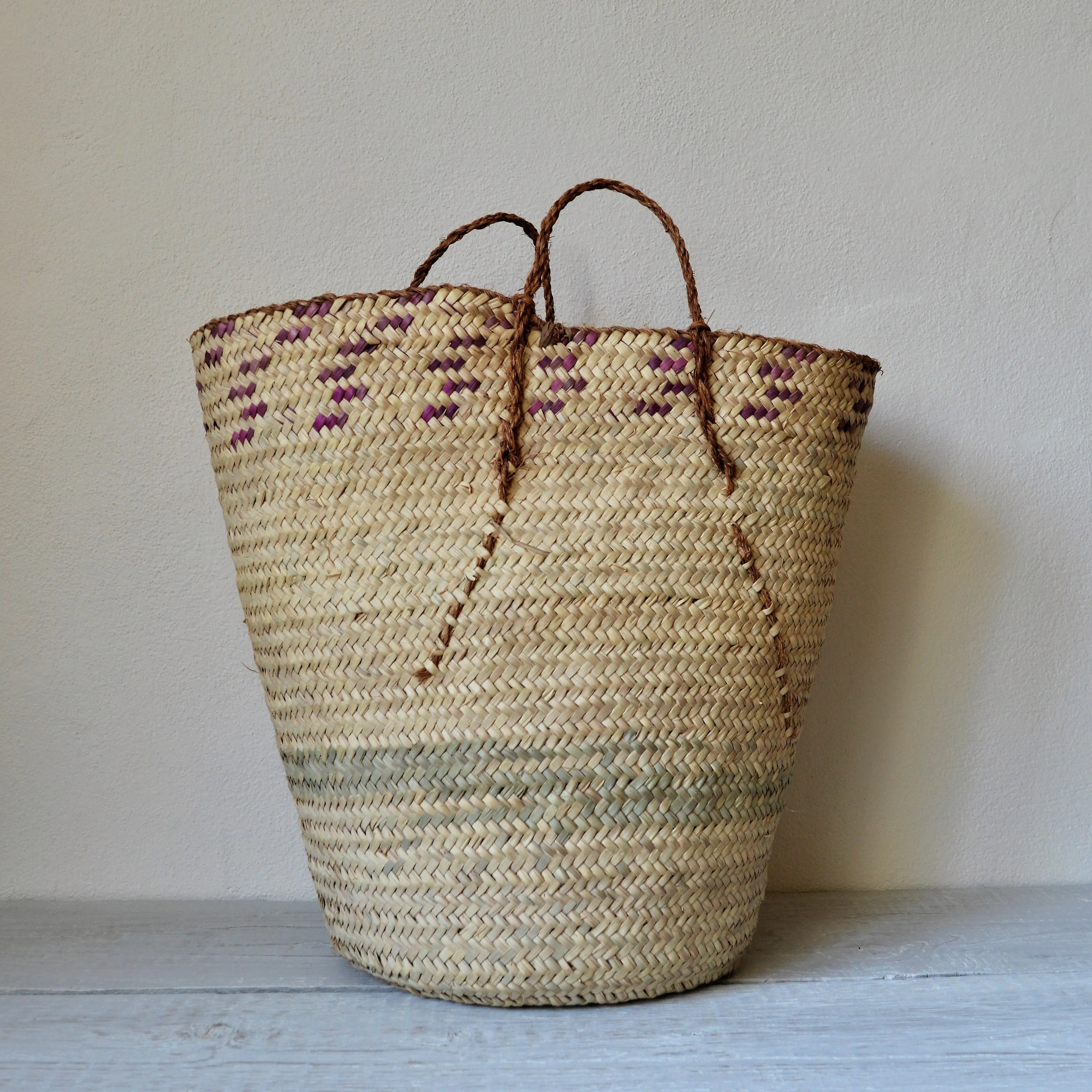 Large Vintage purple basket