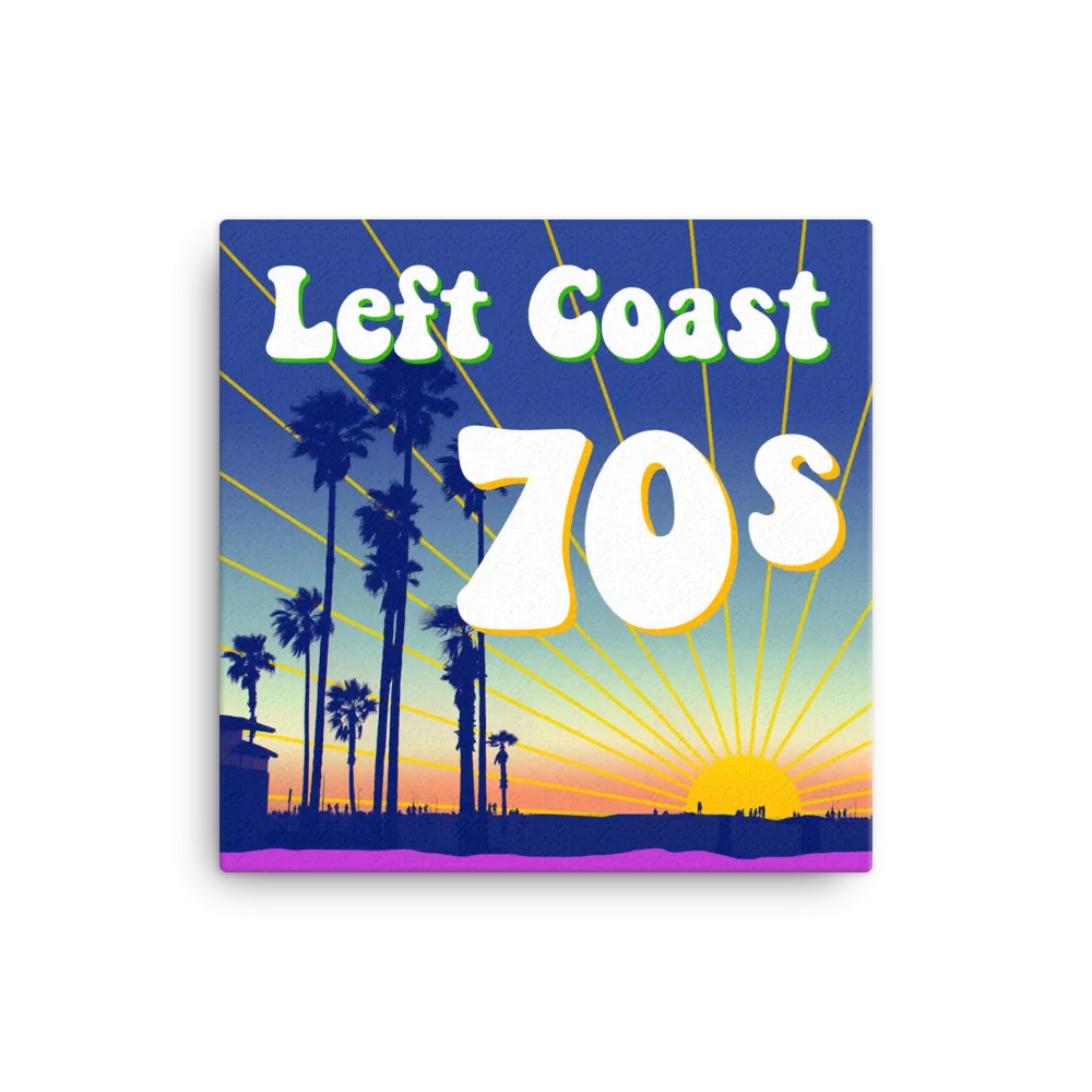 Left Coast 70s 16x16" Stretched Canvas Print