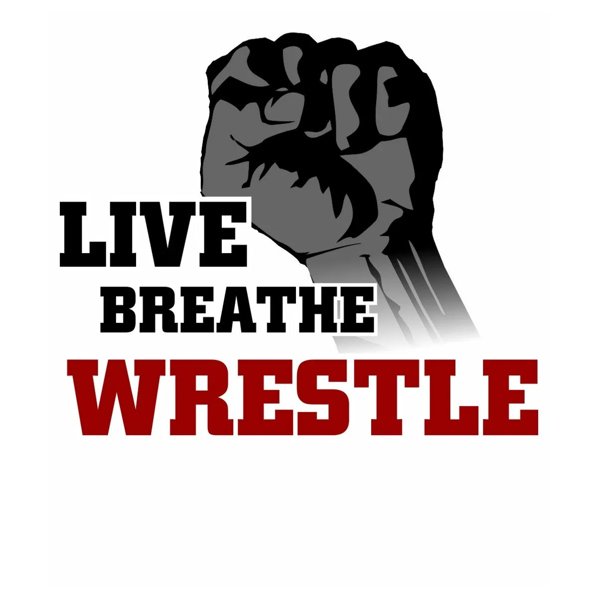 Live Wrestle White Tee