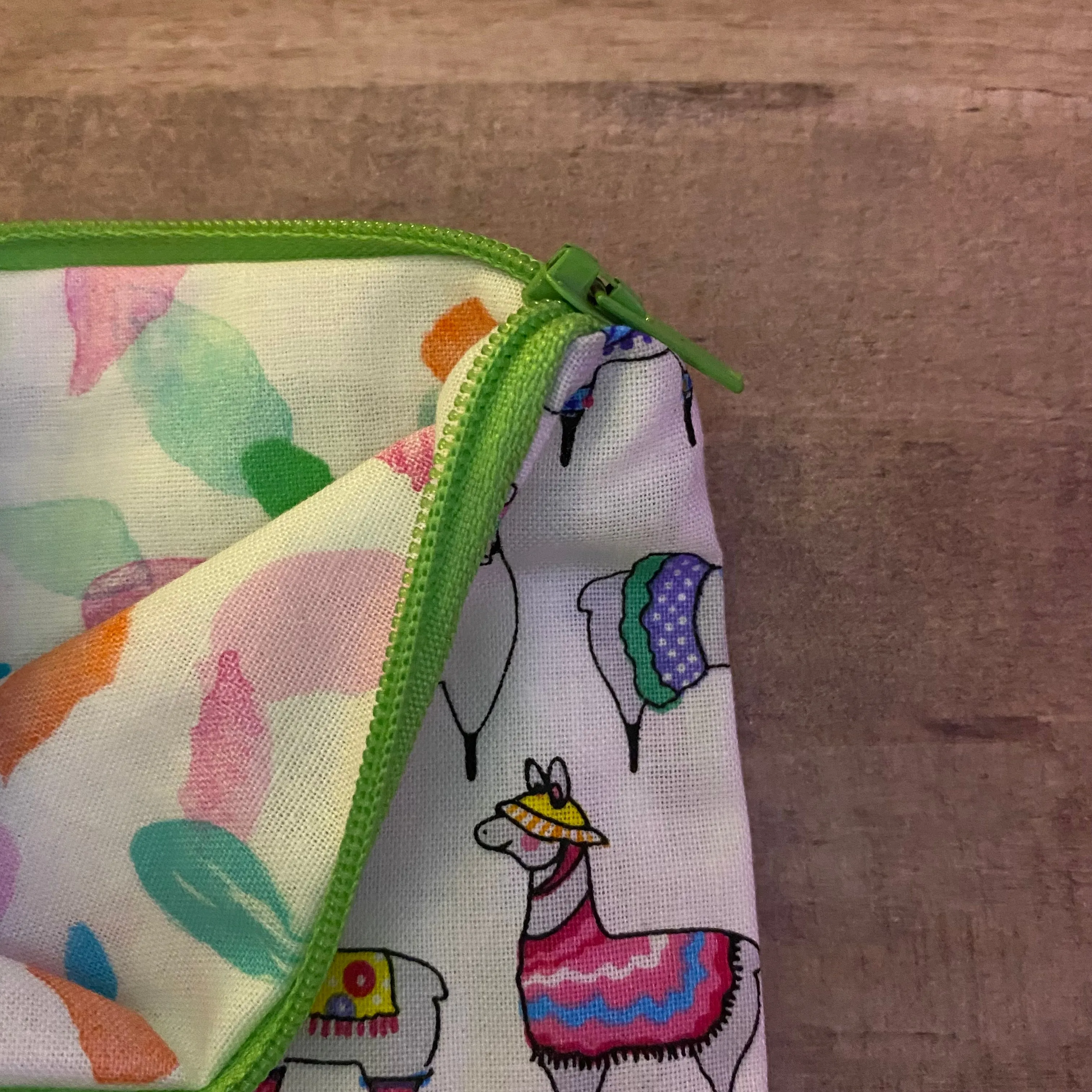 Llama Pinata Mini Zipper Bag