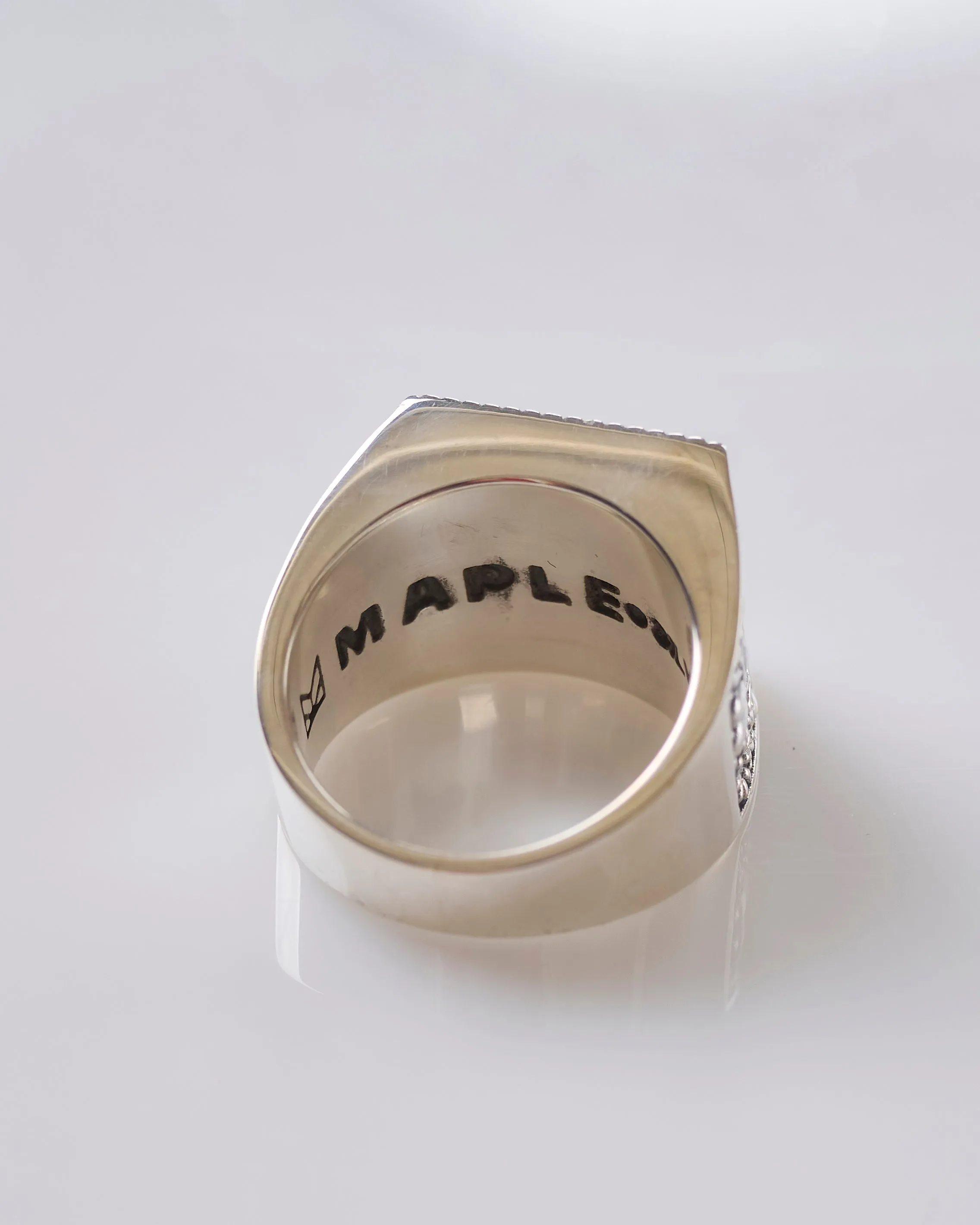 Maple Buick Ring Silver 925 Tiger Eye