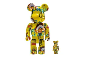 Medicom Toy Be@rbrick Basquiat x Warhol #3 100% & 400% Set