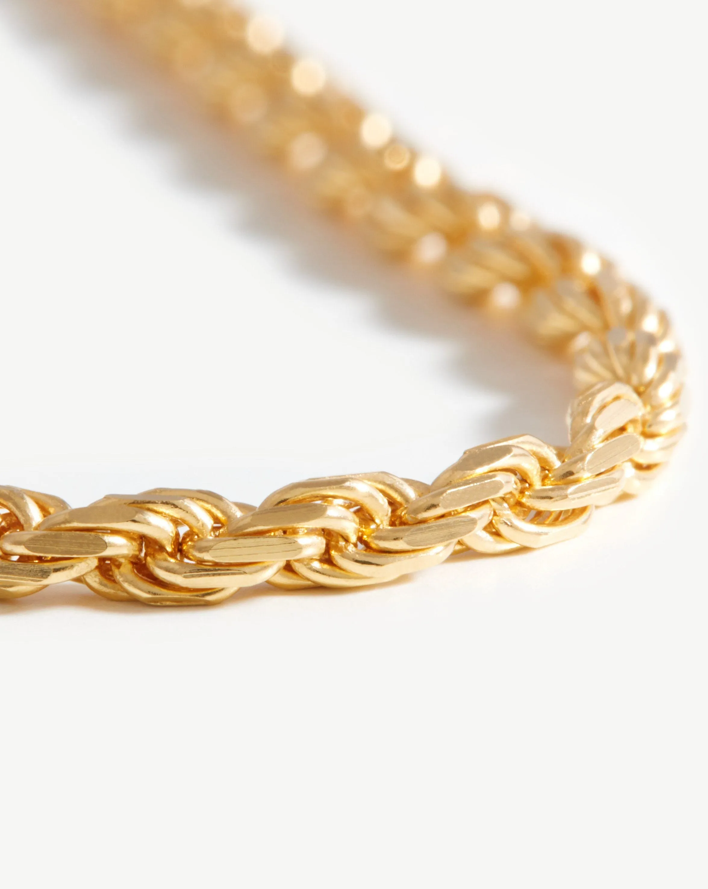 Medium Rope Chain Necklace | 18ct Gold Plated Vermeil