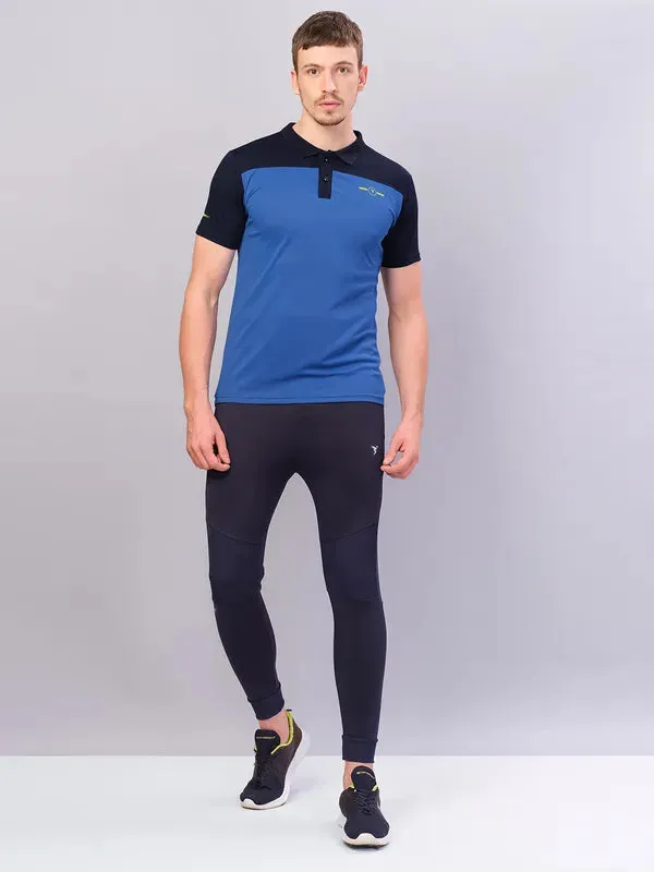 Men Colorblock Relax Fit Polo T-shirt with TECHNO COOL 