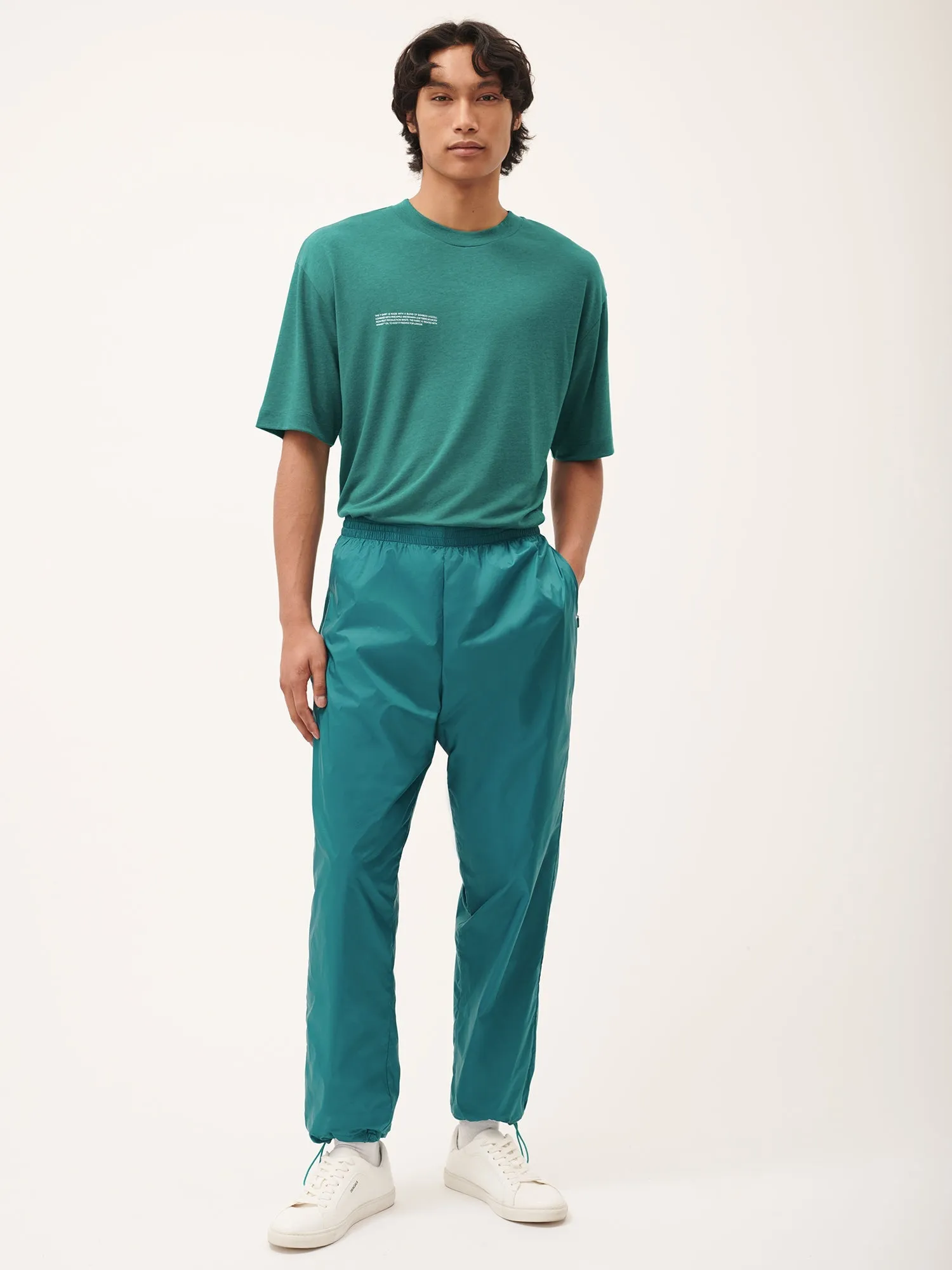 Mens DNA Recycled Nylon Track Pants—scarab teal