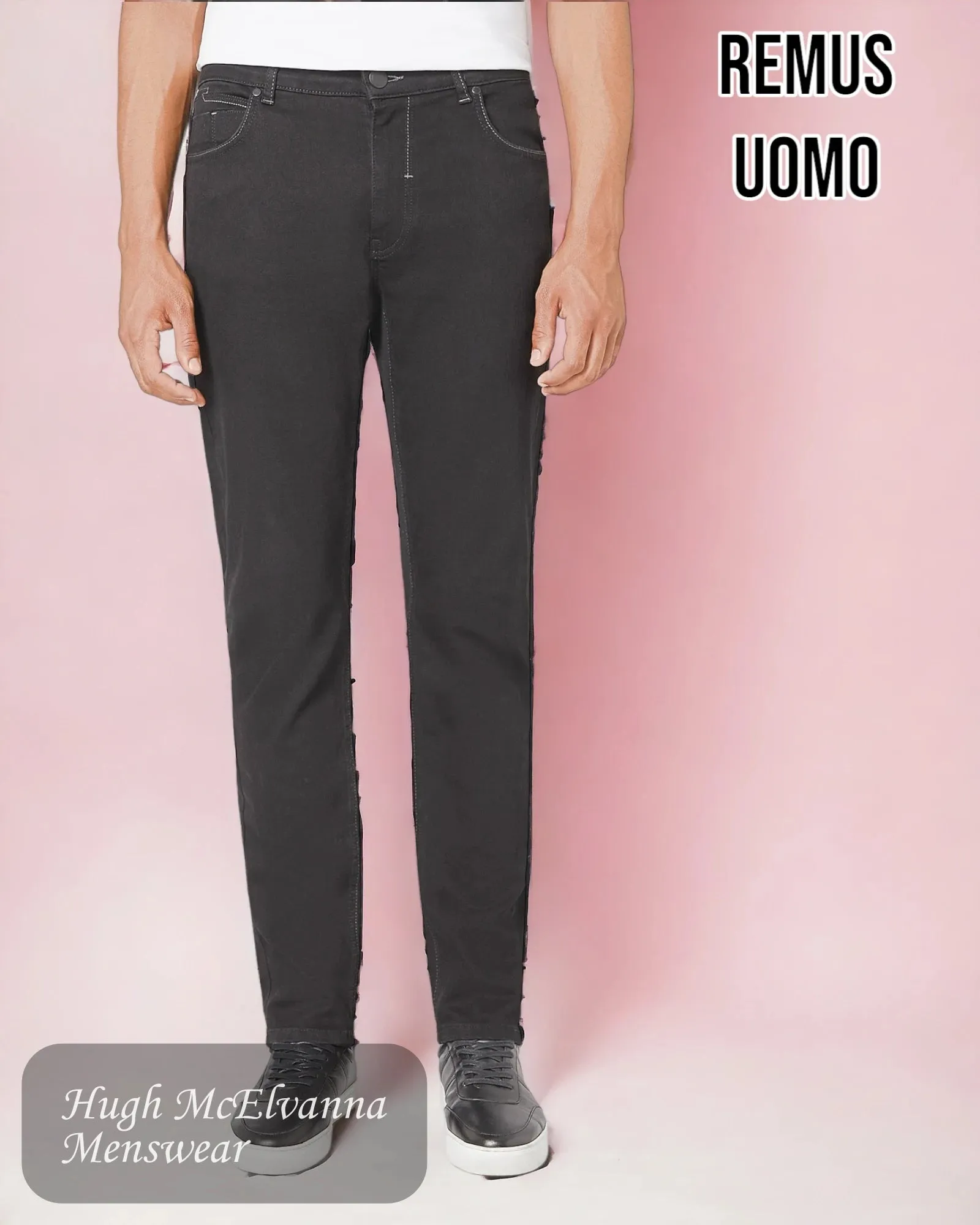 Mens SLIM FIT Black Jean Style: 60151/00