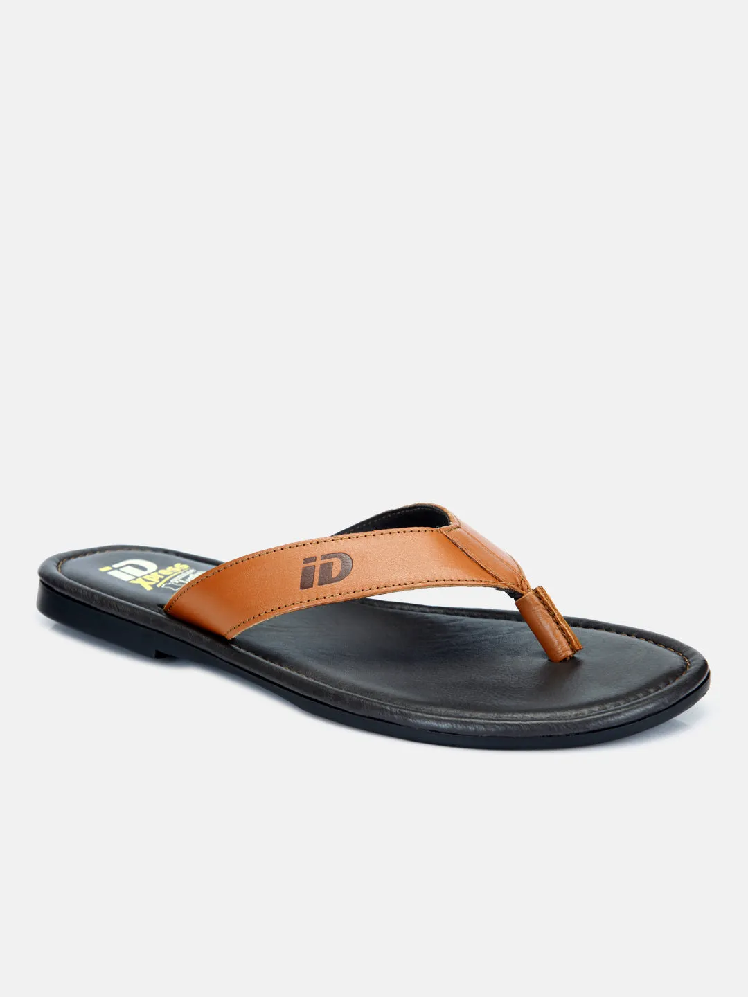 Men's Tan Thong-Style Flat Casual Sandal (ID4135)