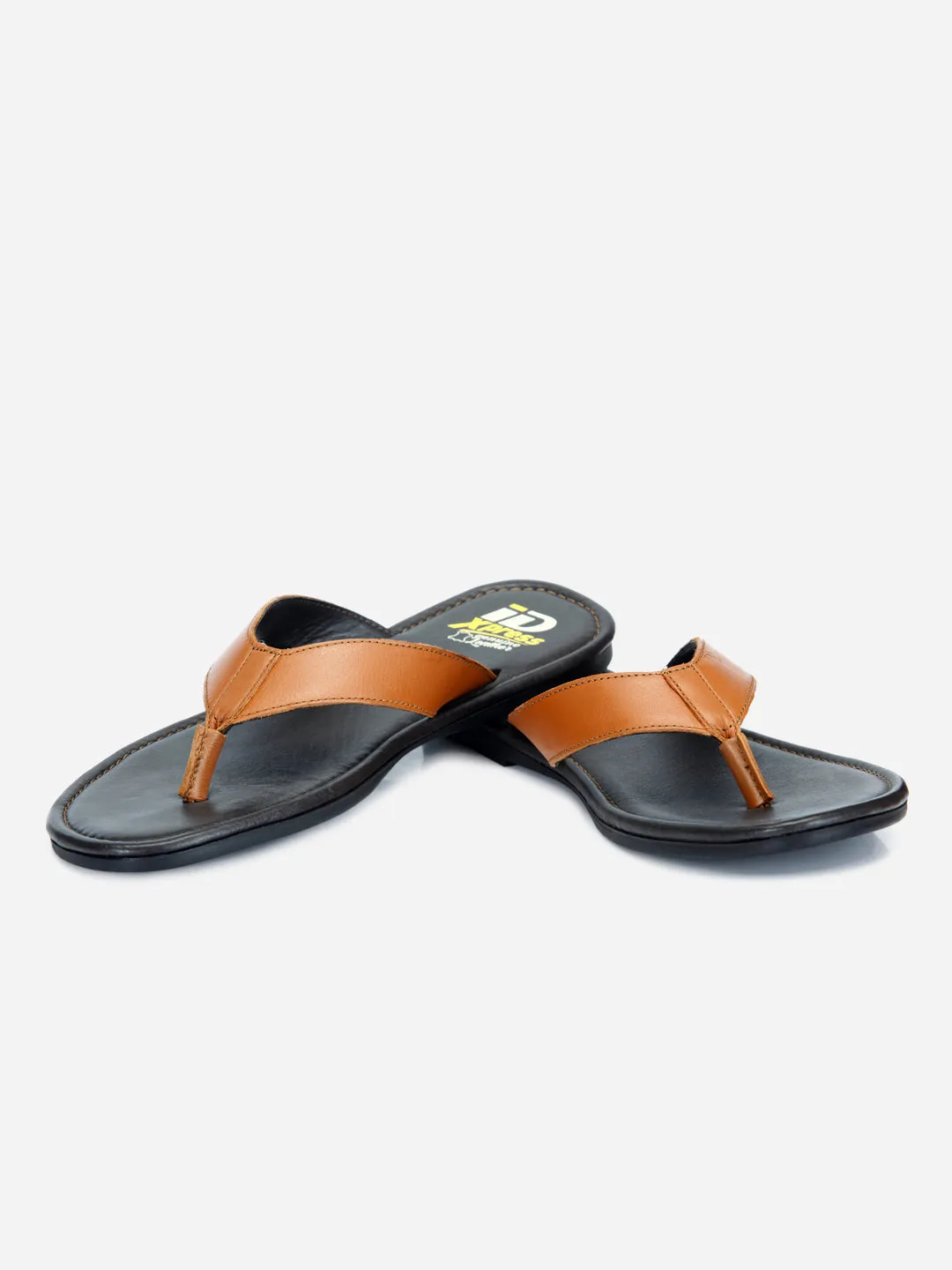 Men's Tan Thong-Style Flat Casual Sandal (ID4135)