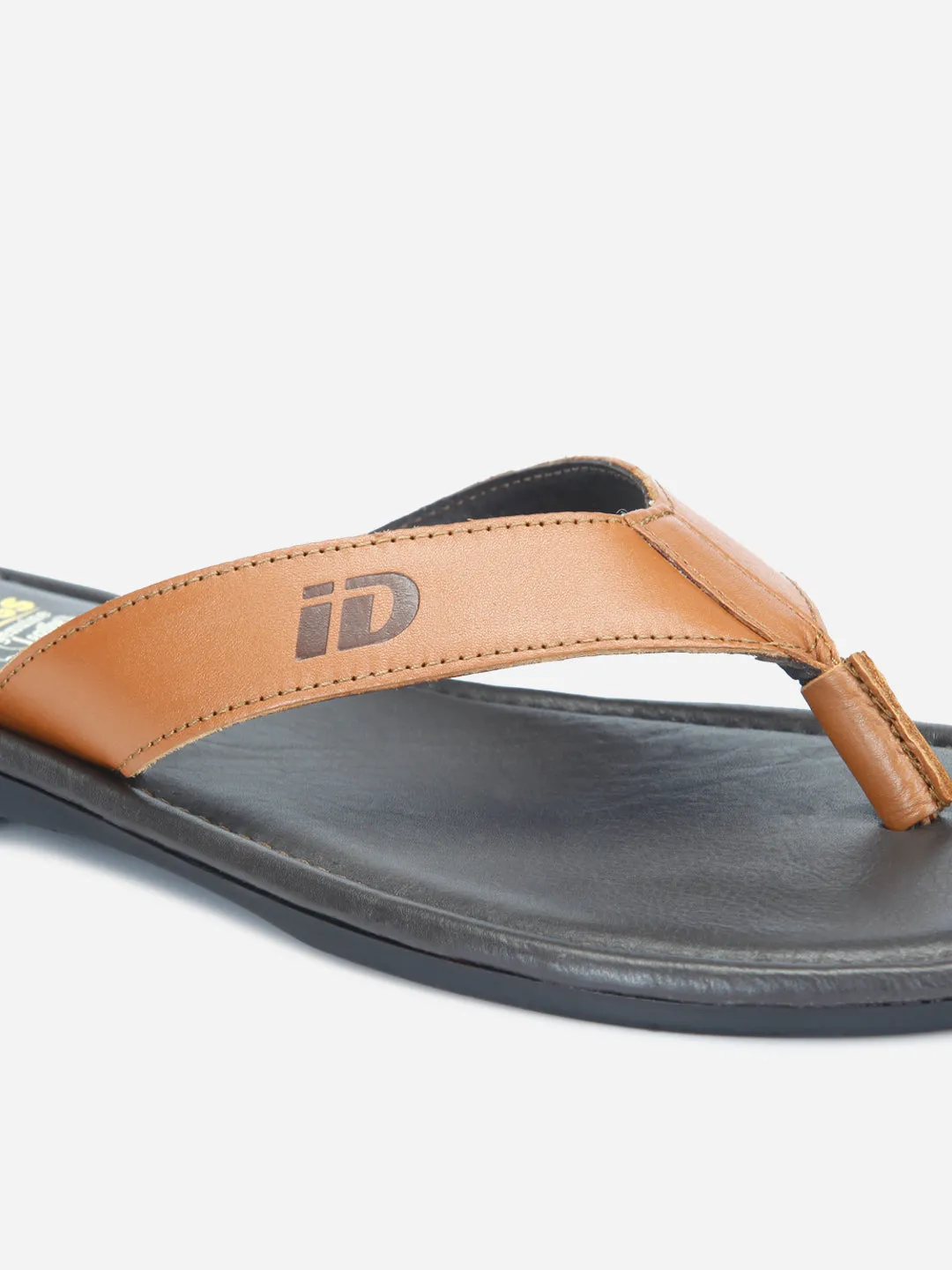 Men's Tan Thong-Style Flat Casual Sandal (ID4135)