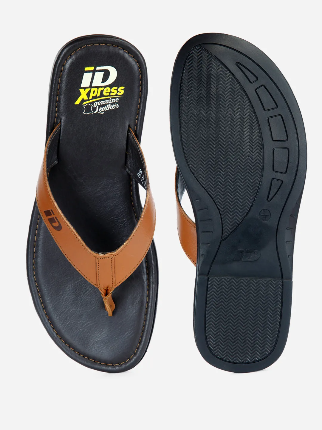 Men's Tan Thong-Style Flat Casual Sandal (ID4135)