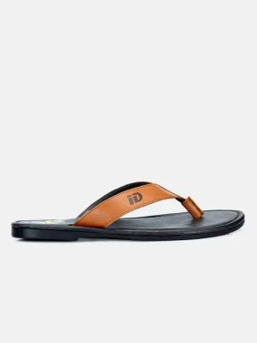 Men's Tan Thong-Style Flat Casual Sandal (ID4135)