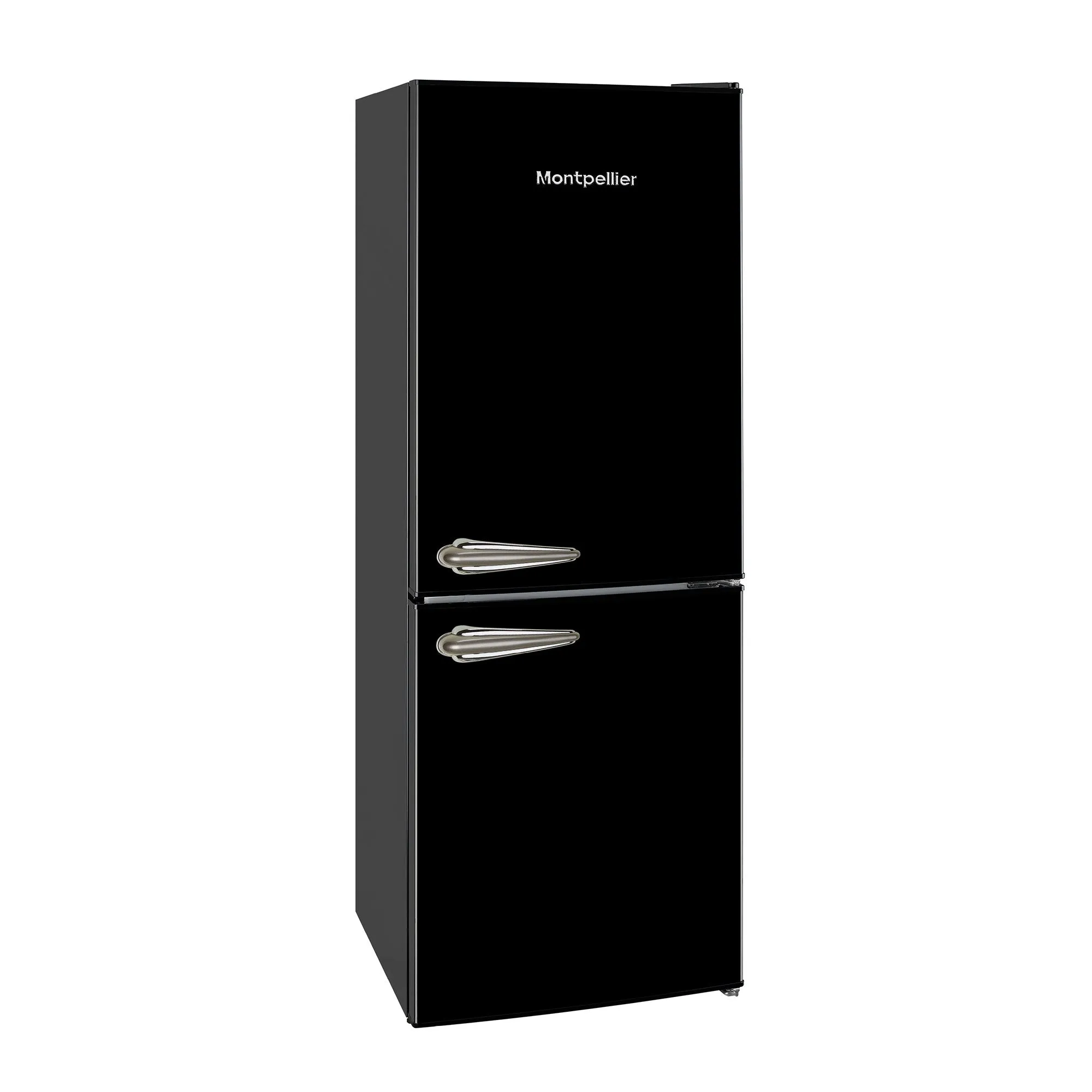 Montpellier MAB145K | Freestanding Retro Style Fridge Freezer – Black