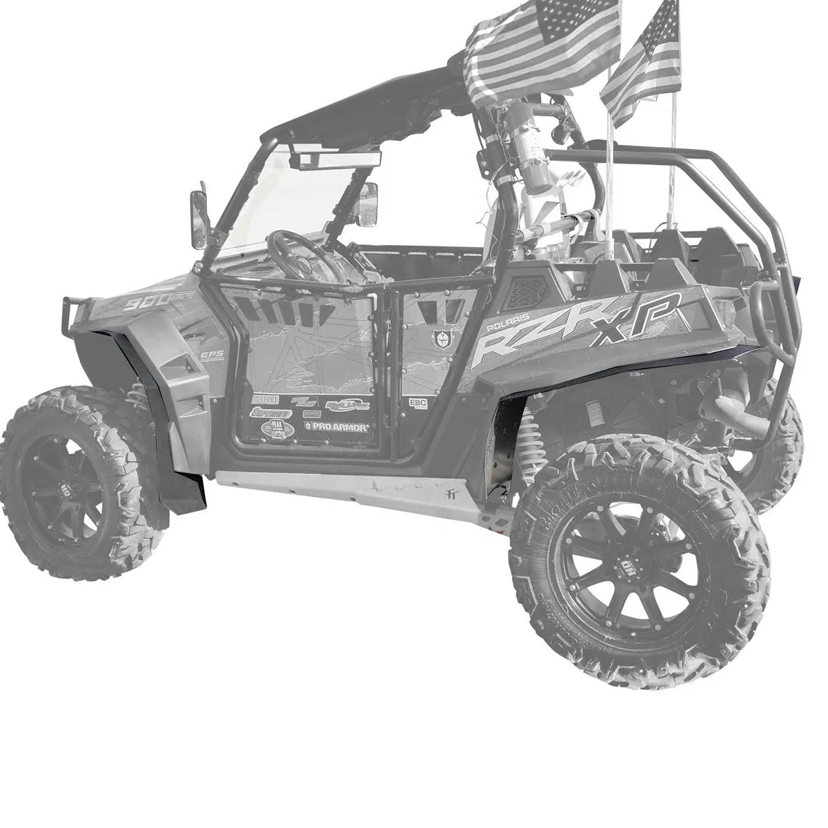 MudBusters 2011-2014 Polaris RZR XP 900 Fender Flares (2 & 4 Seat 64inch)