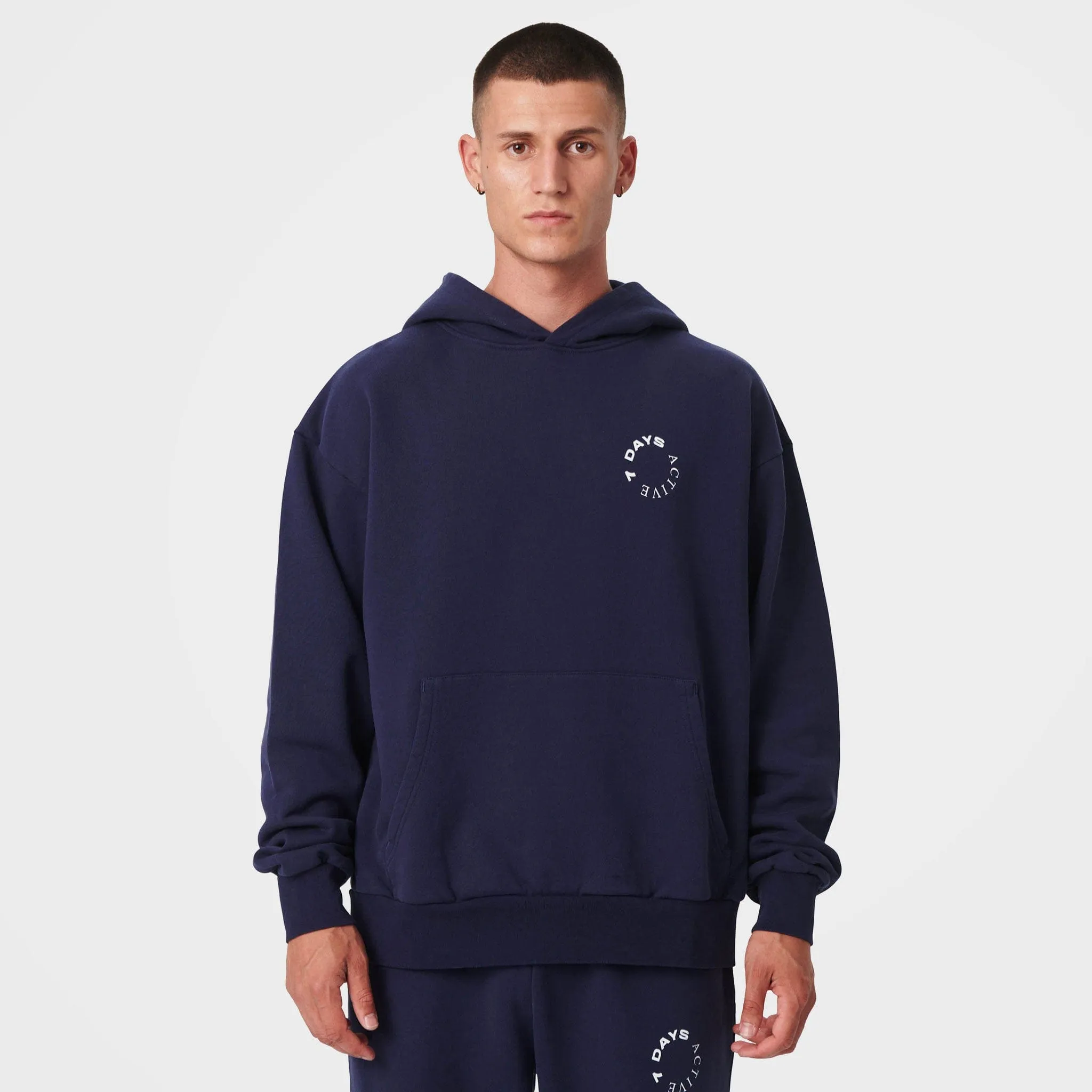 Navy Organic Cotton Hoodie by 7Days Active