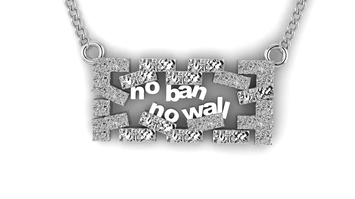 No Ban No Wall Pendant