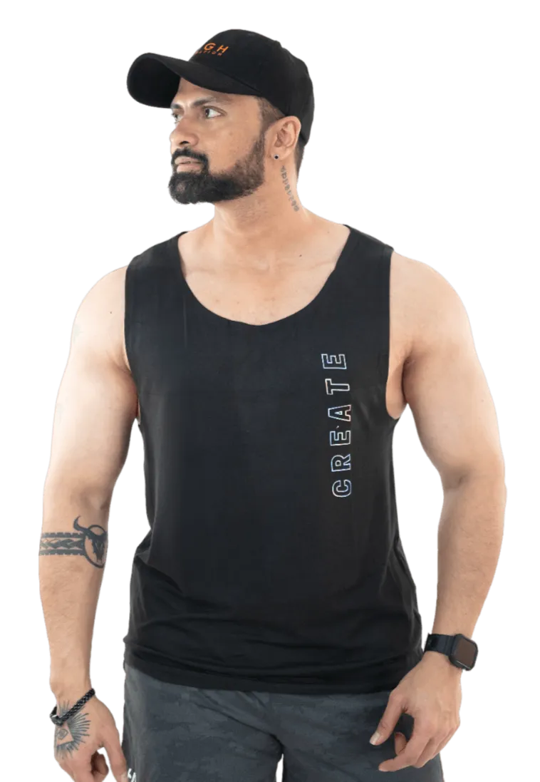 NoVA Men's Black Solid Vest