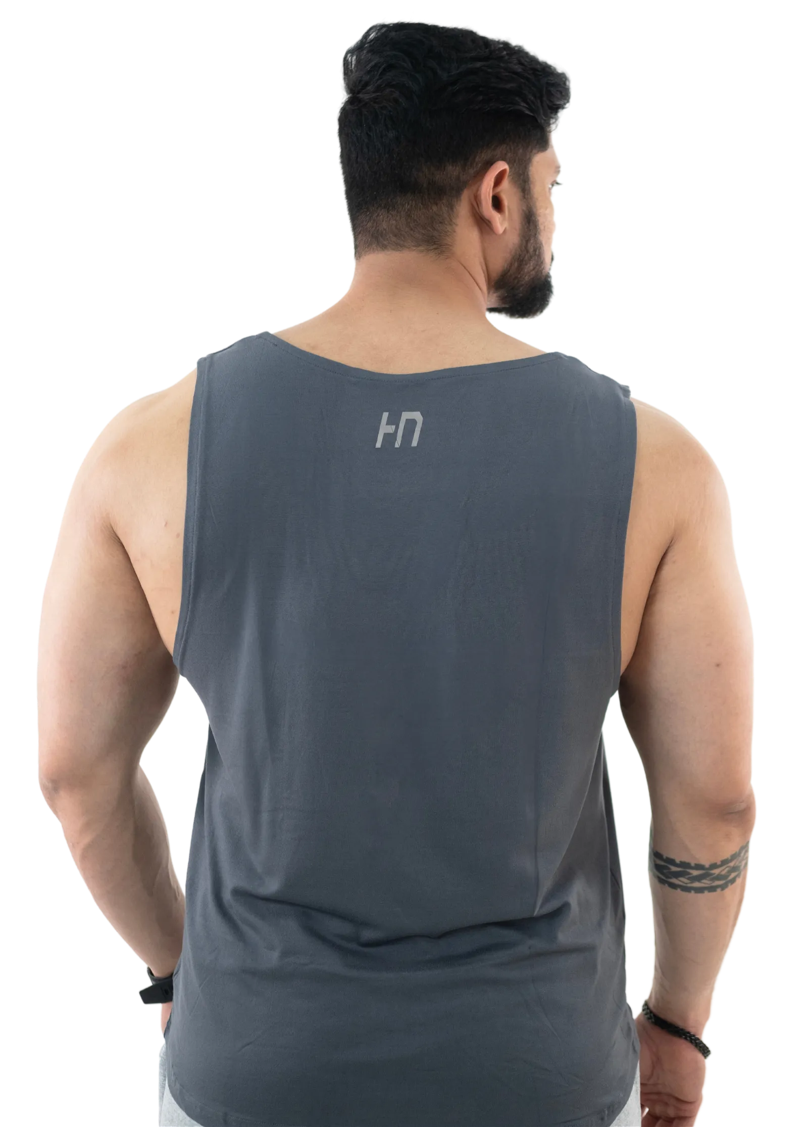 NoVA Men's Grey Solid Vest