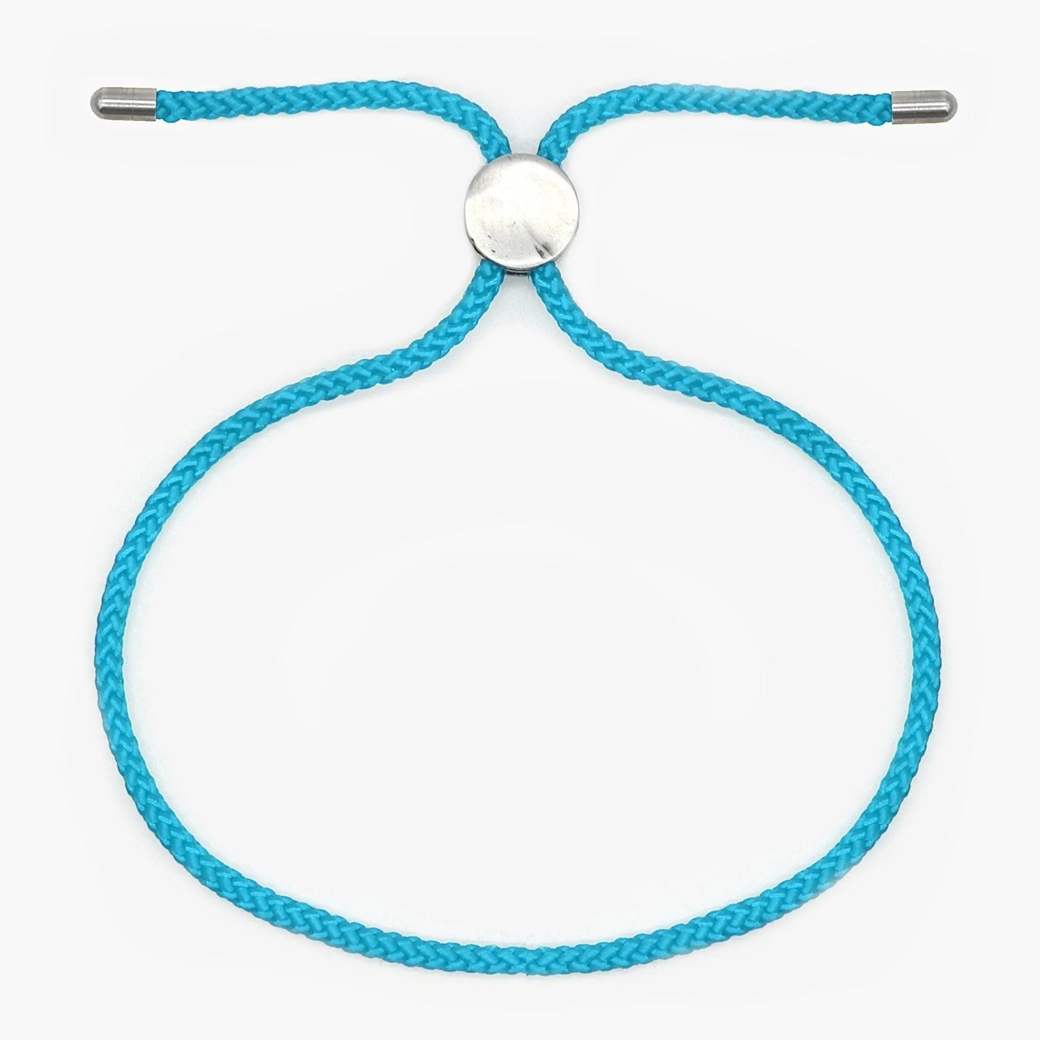 Nylon String With Adjustable Button (Light Blue)