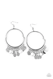 Paparazzi Accessories  - Speed of Spotlight #E41 Peg - Silver Earrings