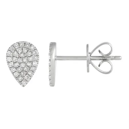 PEAR-SHAPED DIAMOND STUD EARRINGS