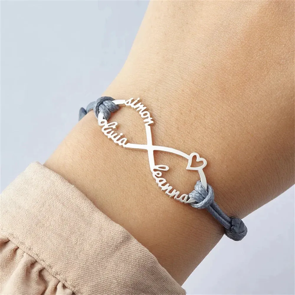 Personalized Infinity Bracelet