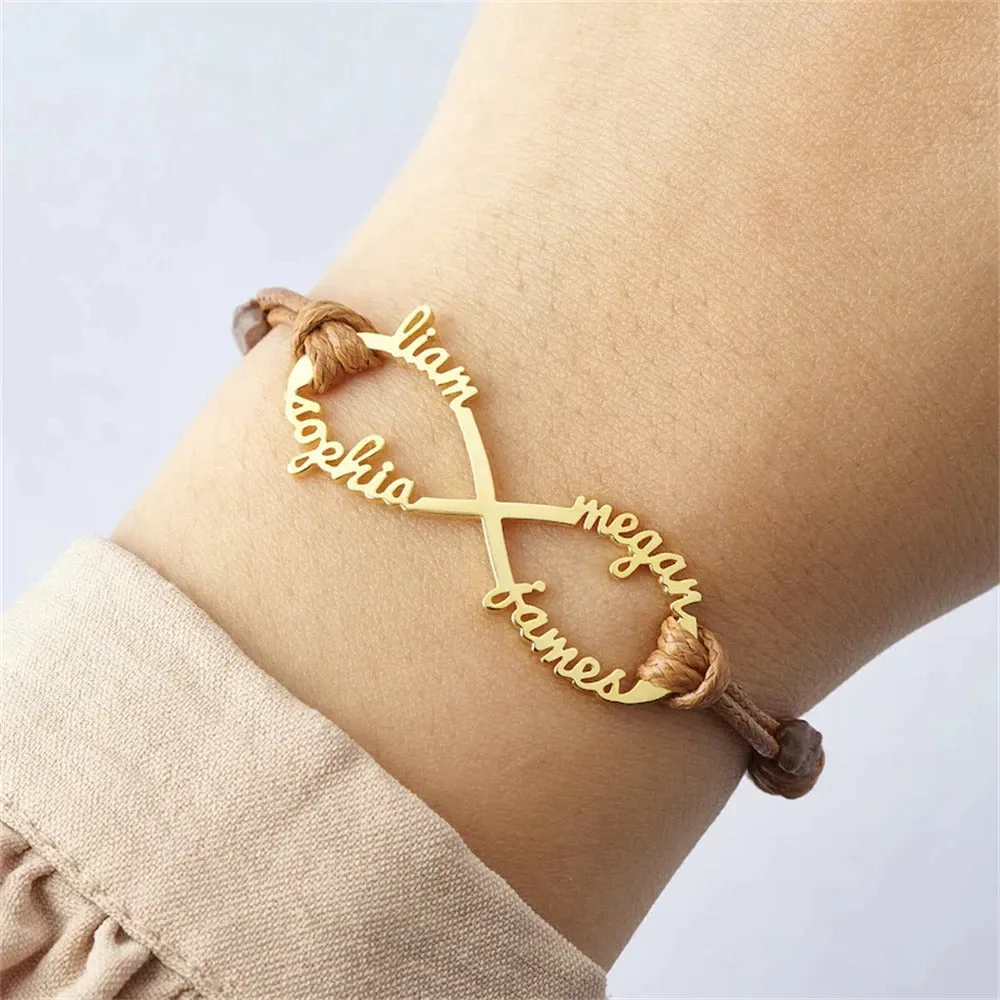 Personalized Infinity Bracelet